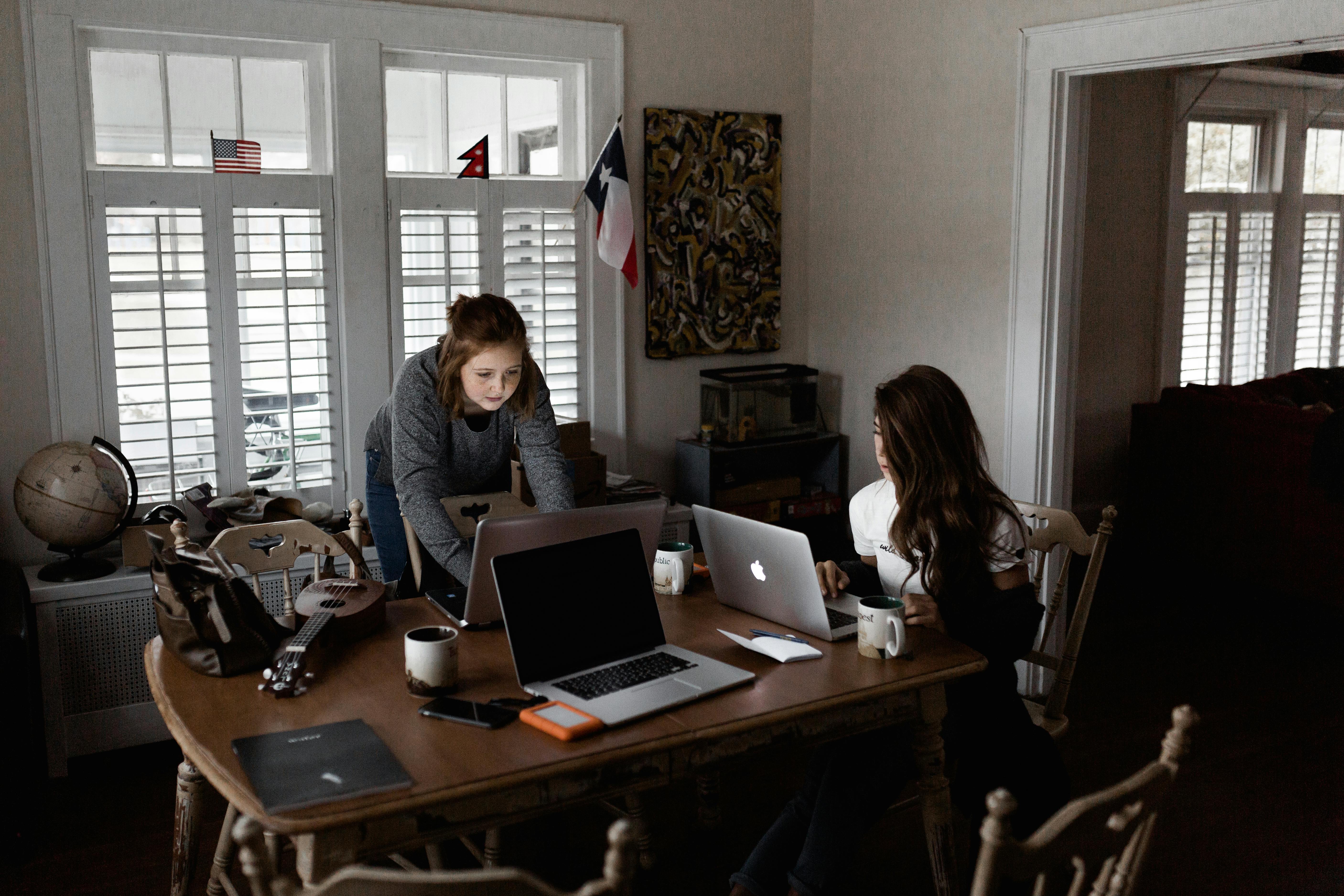 Free Photo Of Women Using Laptops Stock Photo